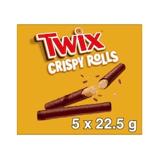 Twix Milk Chocolate Crispy Rolls 5 pack 112.5g