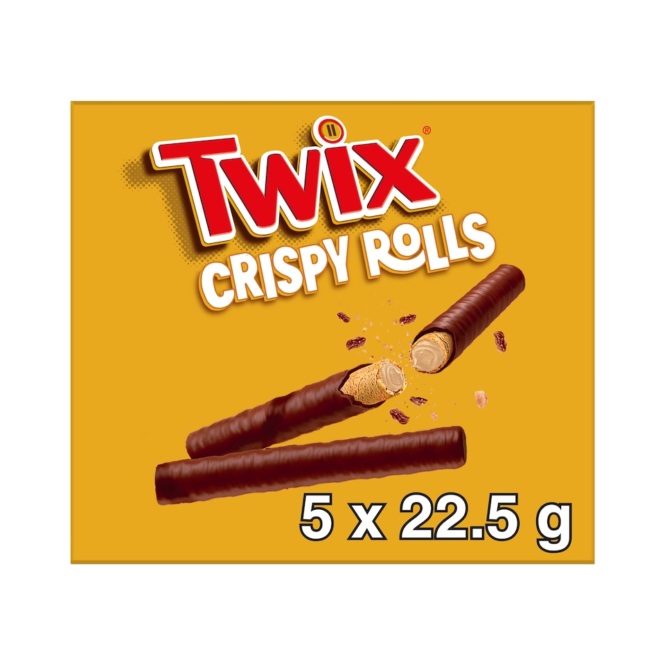 Twix Milk Chocolate Crispy Rolls 5 pack 112.5g