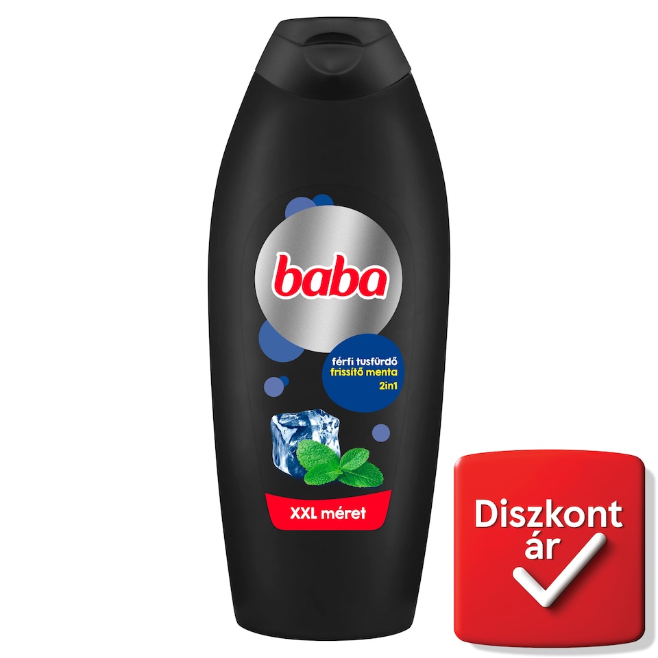 Baba 2in1 frissítő menta férfi tusfürdő 750 ml