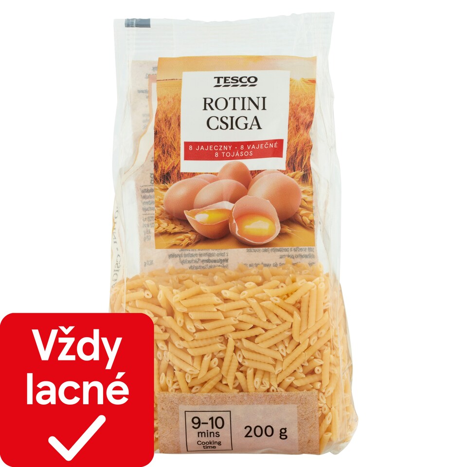 Tesco Rotini 8 vaječné 200 g
