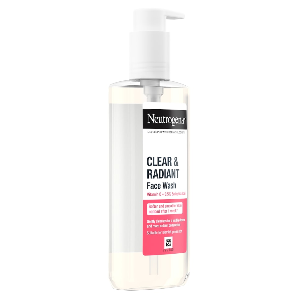 image 1 of Neutrogena Clear and Radiant Face Wash 200ml