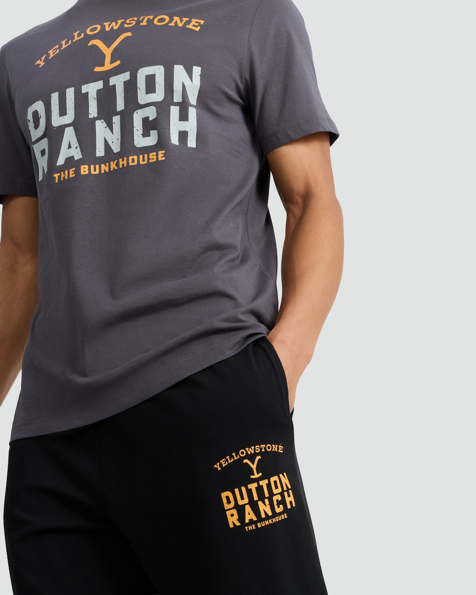 image 1 of Yellowstone Dutton Ranch Pure Cotton Pyjama Set in Multi