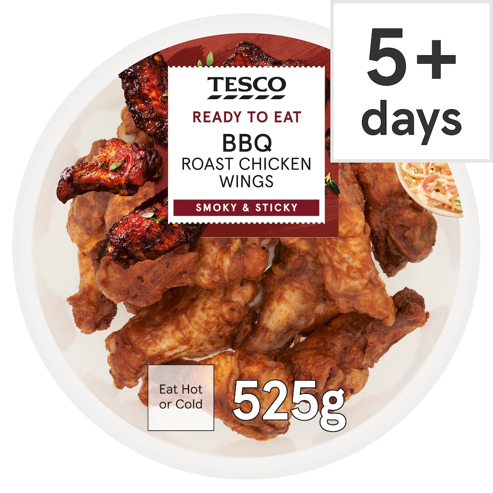 Tesco BBQ Roast Chicken Wings 525g