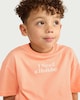 image 2 of F&F Boys Pure Cotton I Need a Holiday T-Shirt in Orange