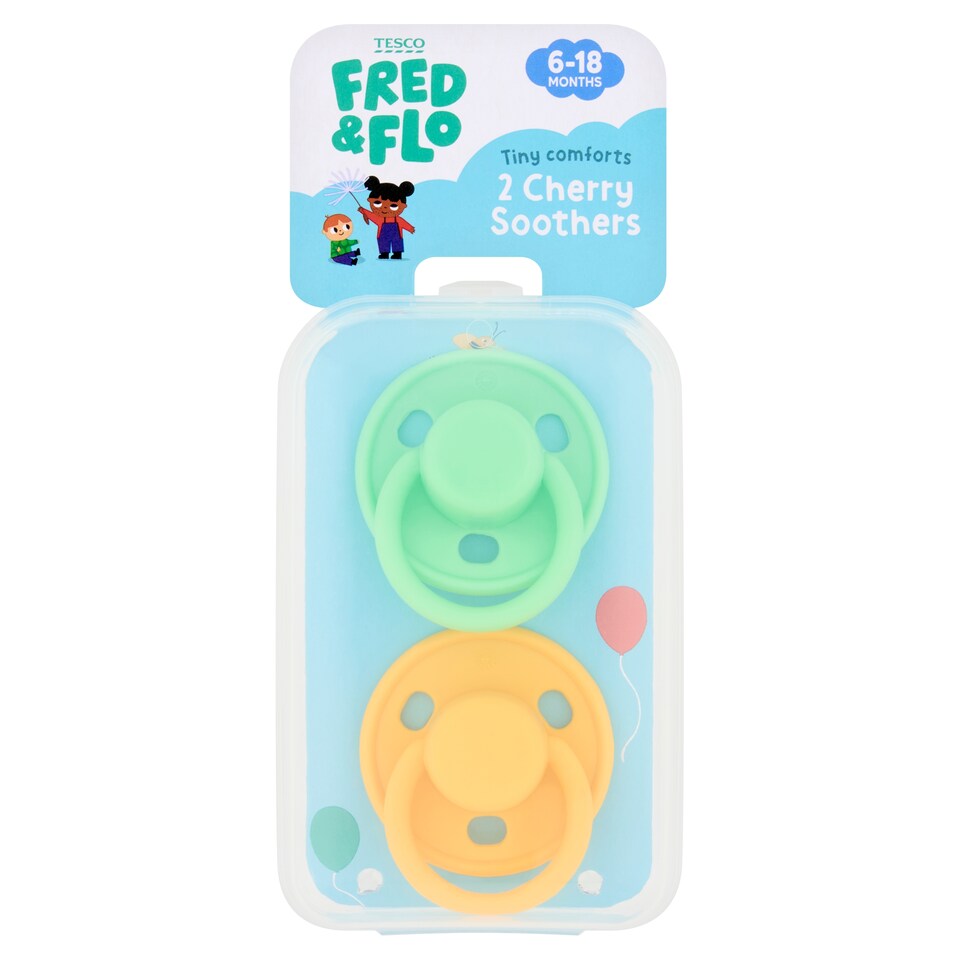 image 1 of Fred and Flo 2 Trendy Soothers with case