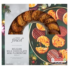 Tesco Finest Belgian Milk Chocolate Mini Florentine Wreath 135g