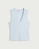 image 4 of F&F V-Neck Vest in Blue