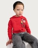 image 1 of Disney Lightning McQueen Cotton Rich Hoodie in Red