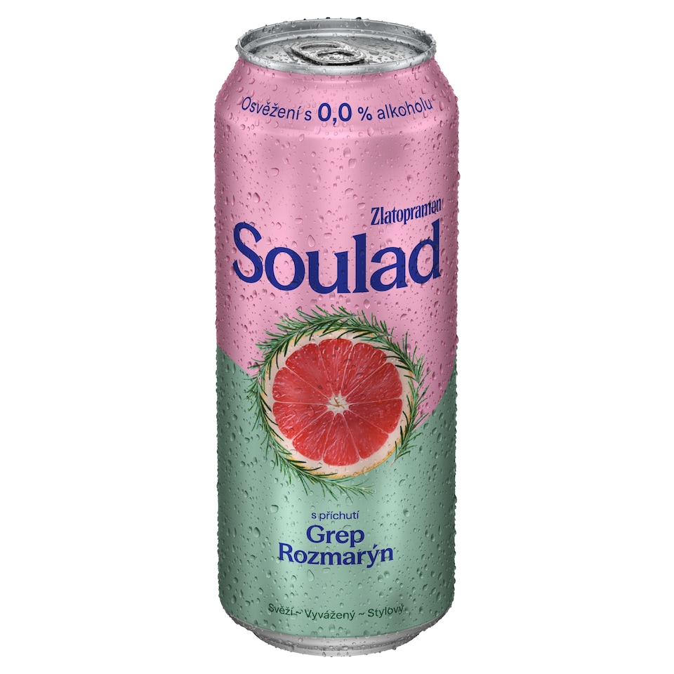 Obrázek 1 pro produkt Zlatopramen Soulad 0.0 % Grep a Rozmarýn 0,5l