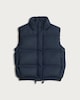 image 4 of F&F Active OUTDOOR Shower Resistant Padded Zip Through Gilet in Navy
