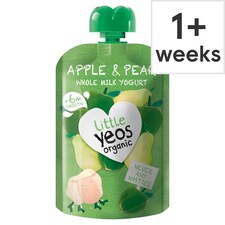 Yeo Valley Organic Little Yeos +6m Apple & Pear Yogurt 90g
