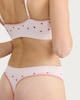 image 2 of F&F 2-Pack Ribbed Heart Print Thongs in Multi