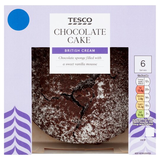 Tesco Chocolate Cake 375G Tesco Groceries