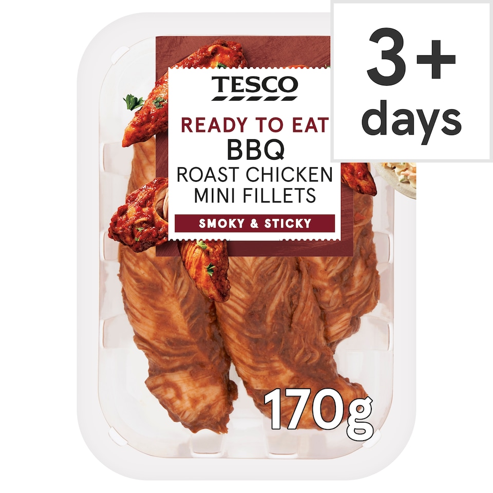 Tesco BBQ Roast Chicken Mini Fillets 170g