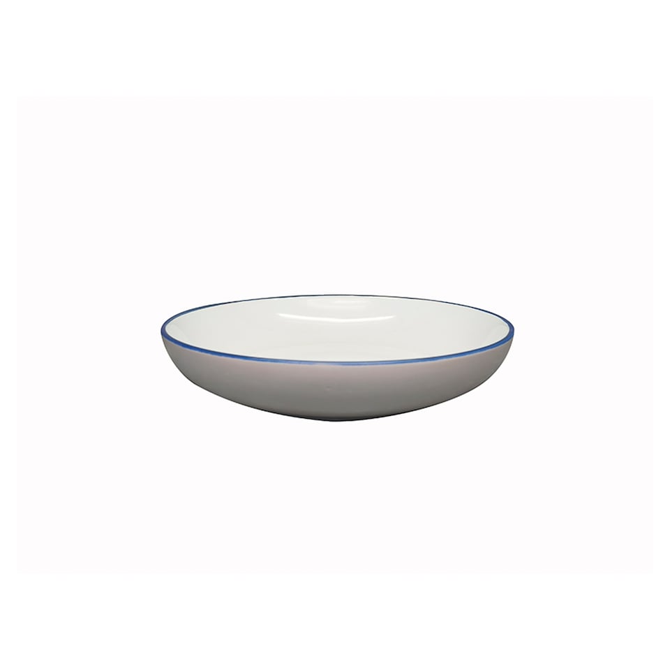 F&F Home Casa White & Blue Pasta Bowl