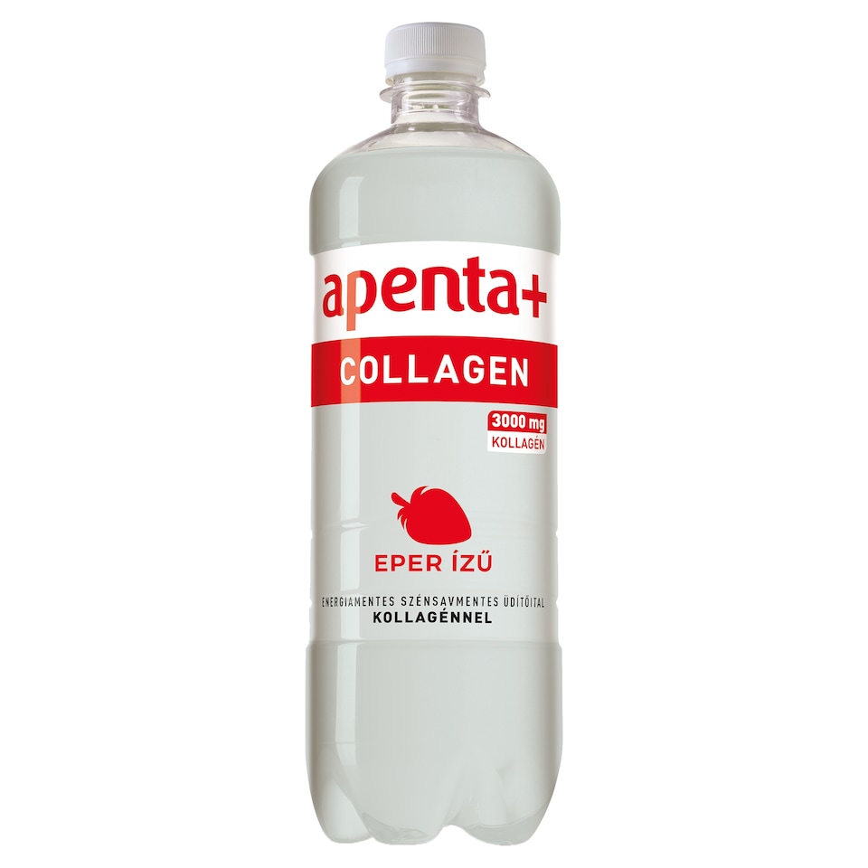 Apenta+ Collagen eper ízű energiamentes szénsavmentes üdítőital kollagénnel 750 ml