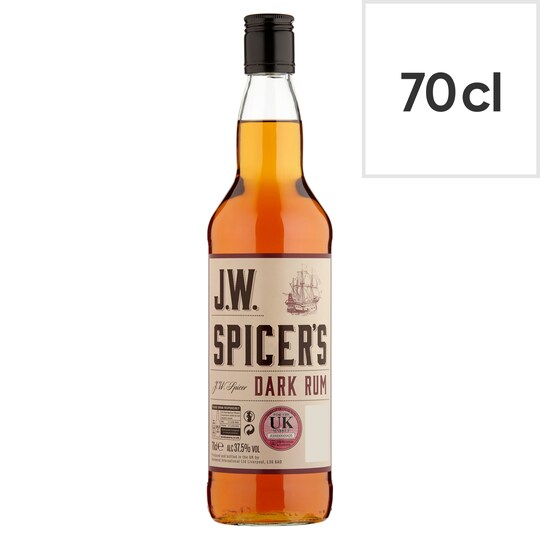 J.W Spicer Dark Rum 70Cl Tesco Groceries