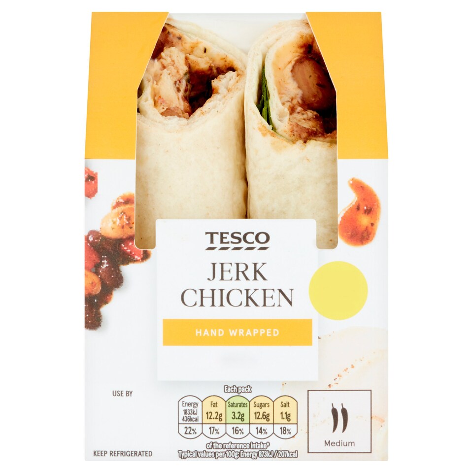 Tesco Jerk Chicken Wrap Tesco Groceries