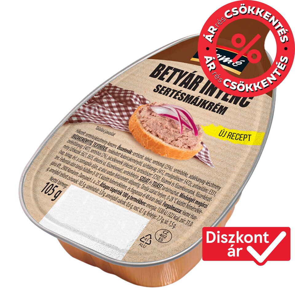 Hamé Betyár ínyenc sertésmájkrém 105 g
