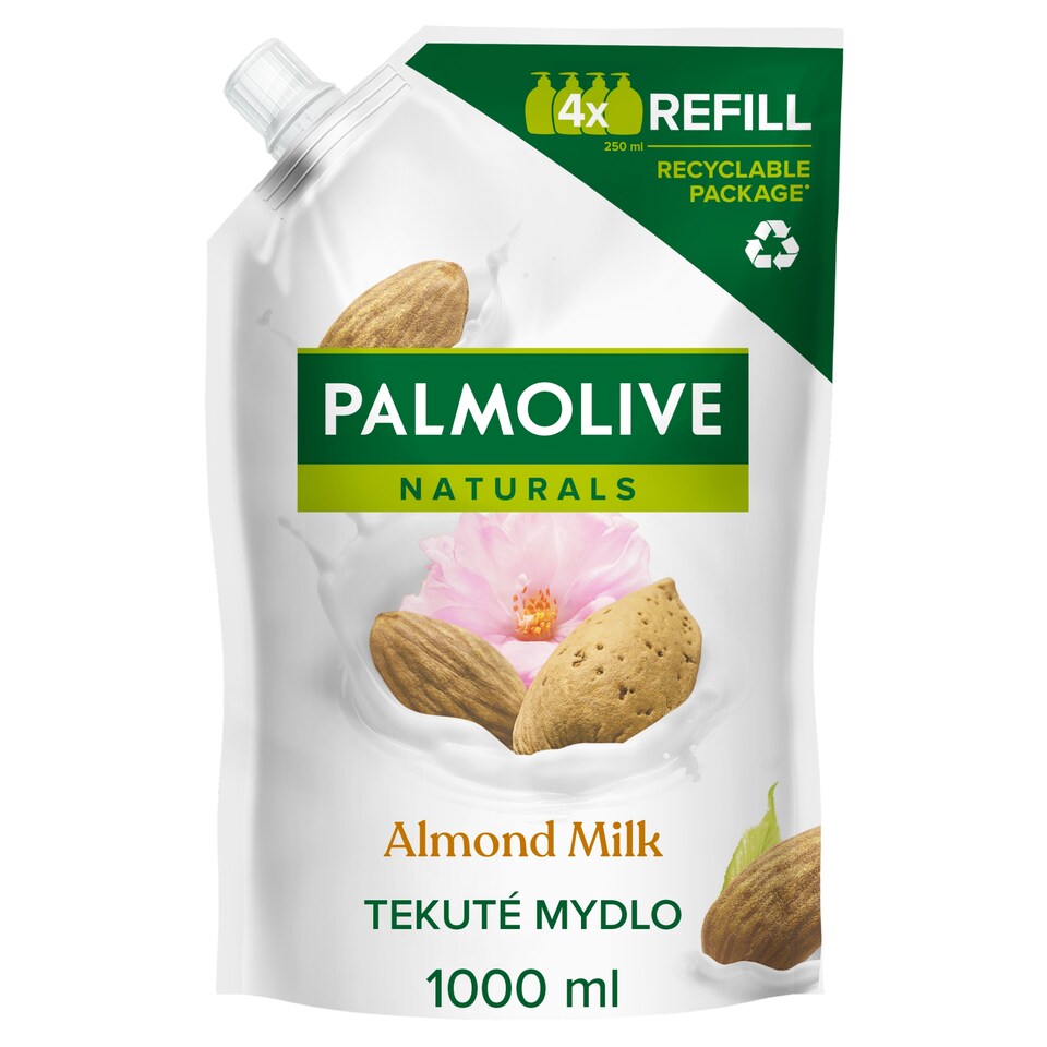 obrázok 1 z Palmolive Naturals Almond & Milk tekuté mydlo náhradná náplň 1000 ml