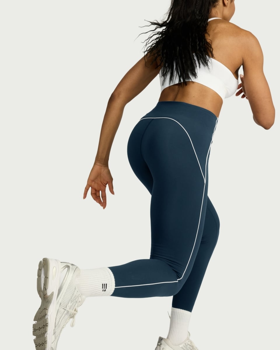 image 1 of F&F Active EVERYHOUR High Waisted Leggings in Navy