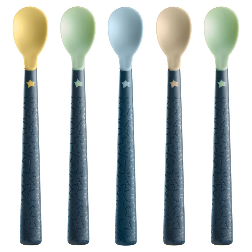 image 1 of Tommee Tippee Weaning Spoons 4M+ 5Pack
