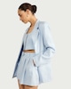 image 3 of F&F Pure Linen Tailored Single Breasted Blazer in Blue