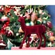 image 2 of Tesco Flocked Stag Burgundy Christmas Room Decoration
