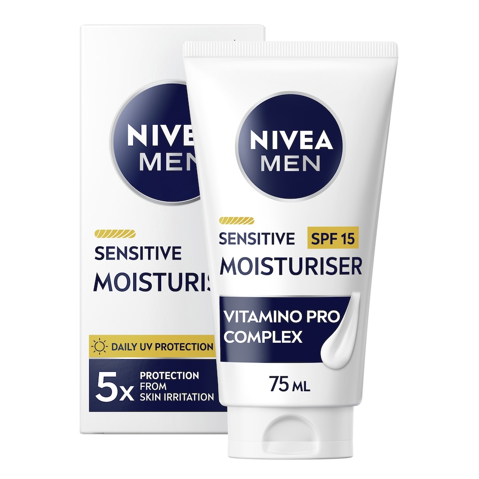 NIVEA MEN Sensitive Moisturiser SPF15 75ml