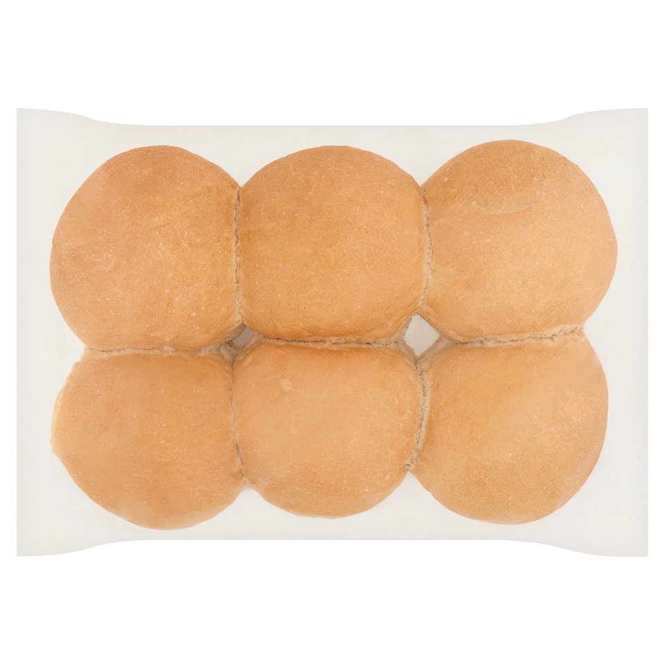 image 1 of Tesco Crusty White Rolls 6 Pack