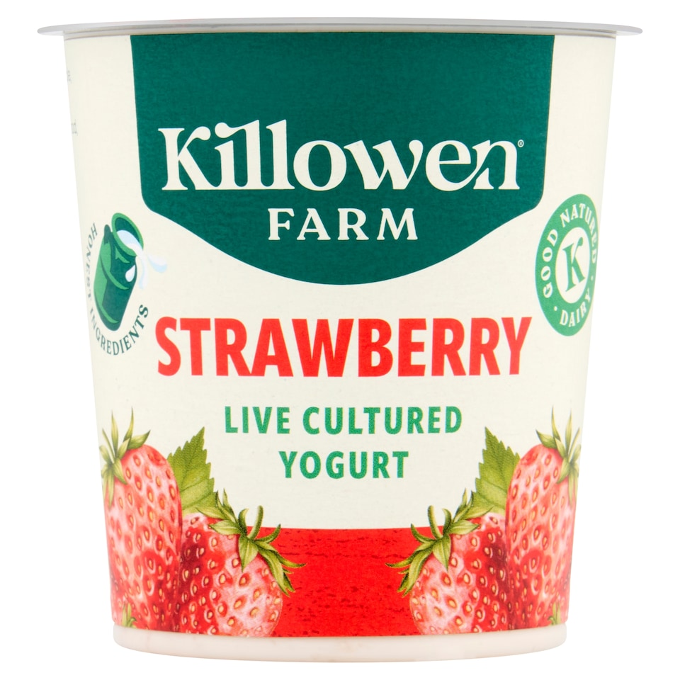 Killowen Farm Strawberry Live Yoghurt 135G