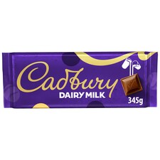 CADBURY DAIRY MILK CHOCOLATE BAR 345G