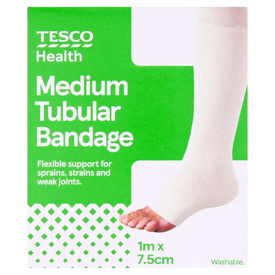 Tesco Health Elasticated Tubular Bandage Medium 7.5Cmx1m