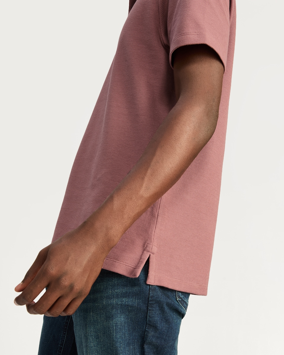 image 1 of F&F Cotton Rich Short Sleeved Polo Shirt in Pink