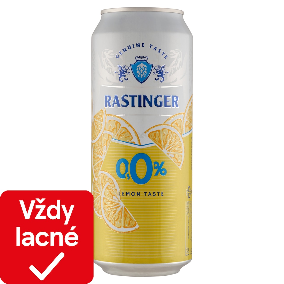 Rastinger Miešaný nealkoholický nápoj z nealkoholického piva a nápoja s citrónovou príchuťou 500 ml