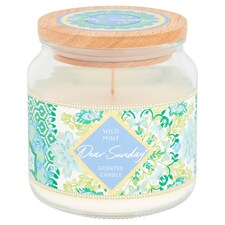TESCO DEAR SUNDAY WILD MINT CANDLE 350G