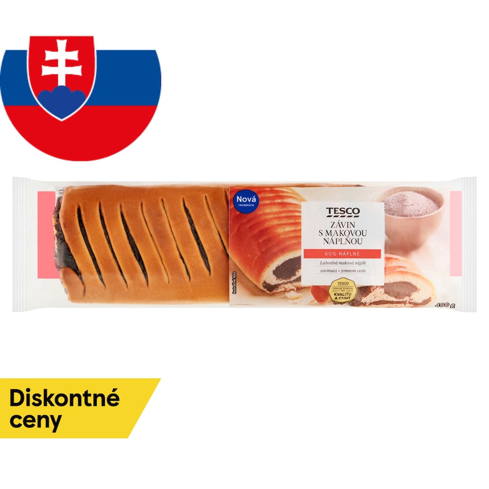 Tesco Strudel with Poppy Seed Filling 400 g