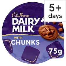 Cadbury Dairy Milk Chunks Chocolate Dessert 75G