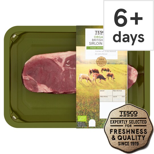 Tesco Organic Beef Sirloin Steak Tesco Groceries
