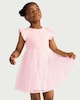 image 3 of F&F Girls Sequin Tulle Dress in Pink