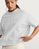 image 1 of F&F Active Pure Cotton Sunday Club Slogan T-Shirt in Grey Marl