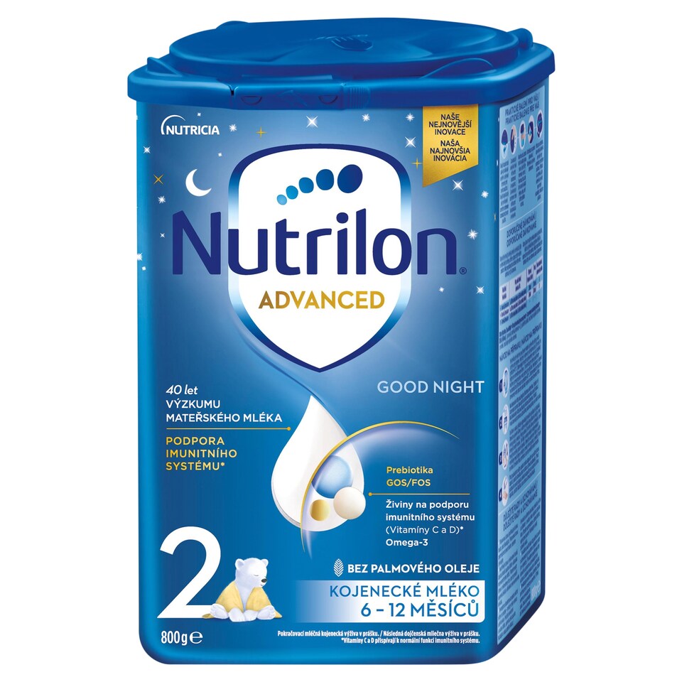 Obrázek 1 pro produkt Nutrilon 2 Advanced Good Night kojenecké mléko 6-12 měsíců 800g