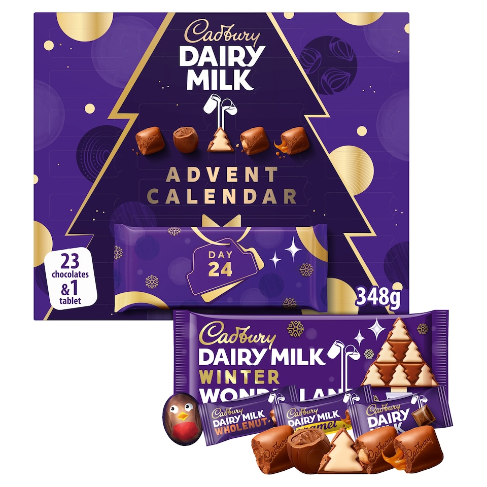 image 1 of Cadbury Dairy Milk Advent Calendar 348G