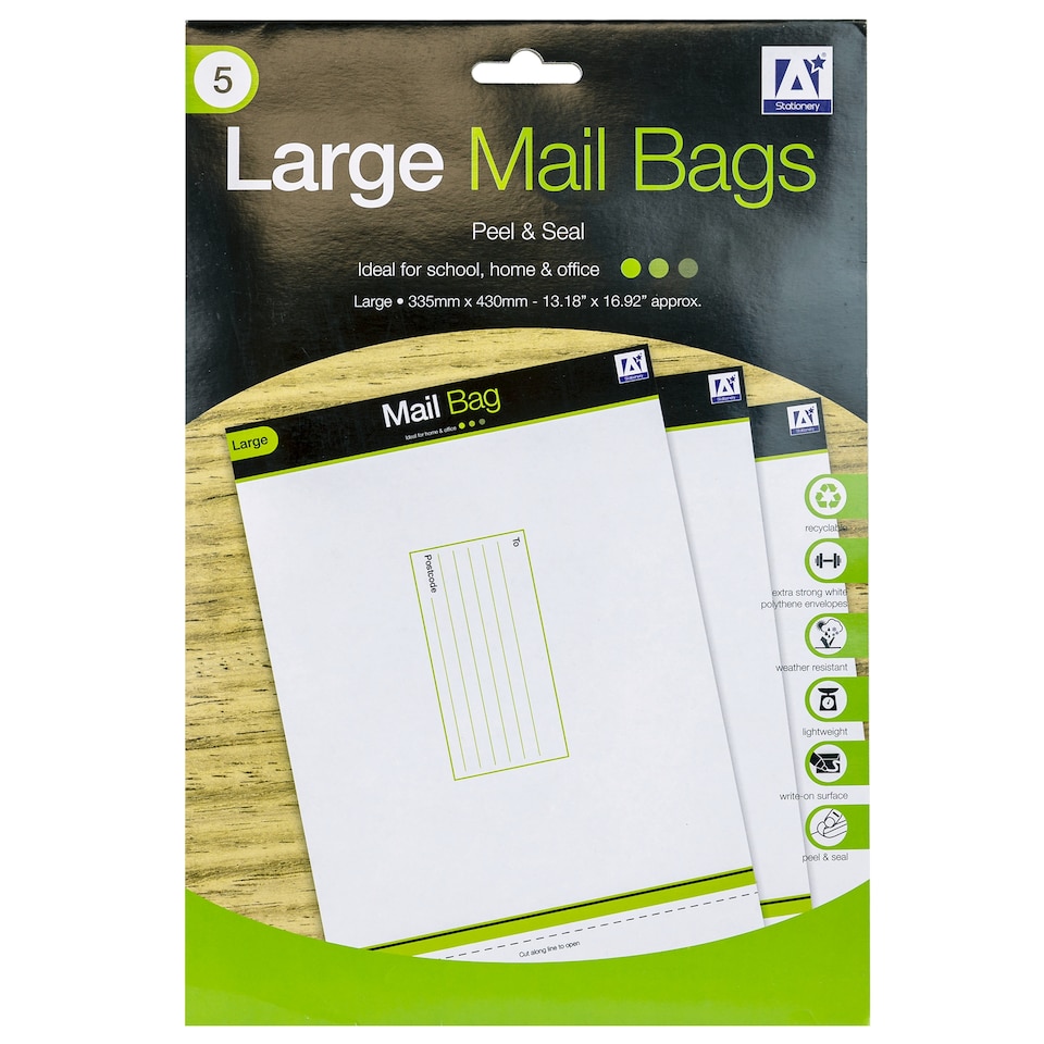 image 1 of Mailing Bag Large 5 Pack