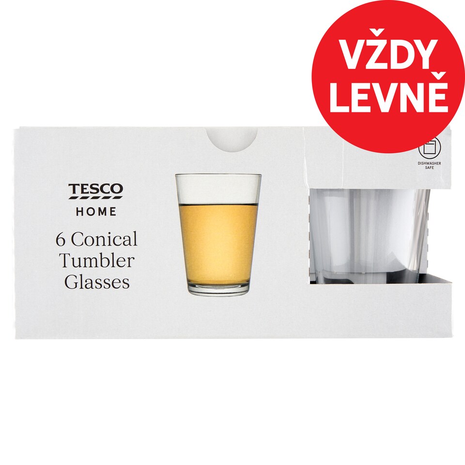Tesco Home Sklenice 300 ml 6 ks