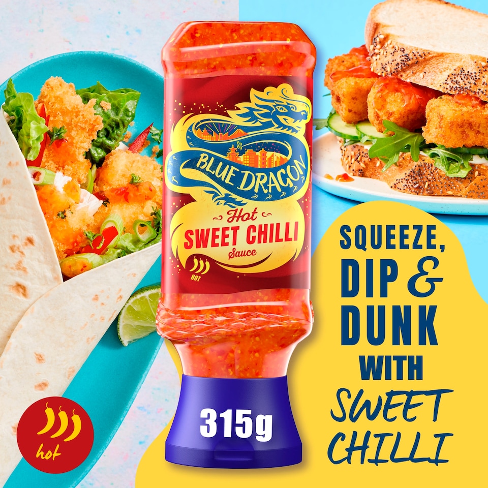 image 1 of Blue Dragon Hot Thai Sweet Chilli Dipping Sauce 315g