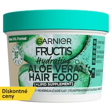 Garnier Fructis Hair Food Hydratačná Aloe Vera maska na normálne až suché vlasy, 400 ml