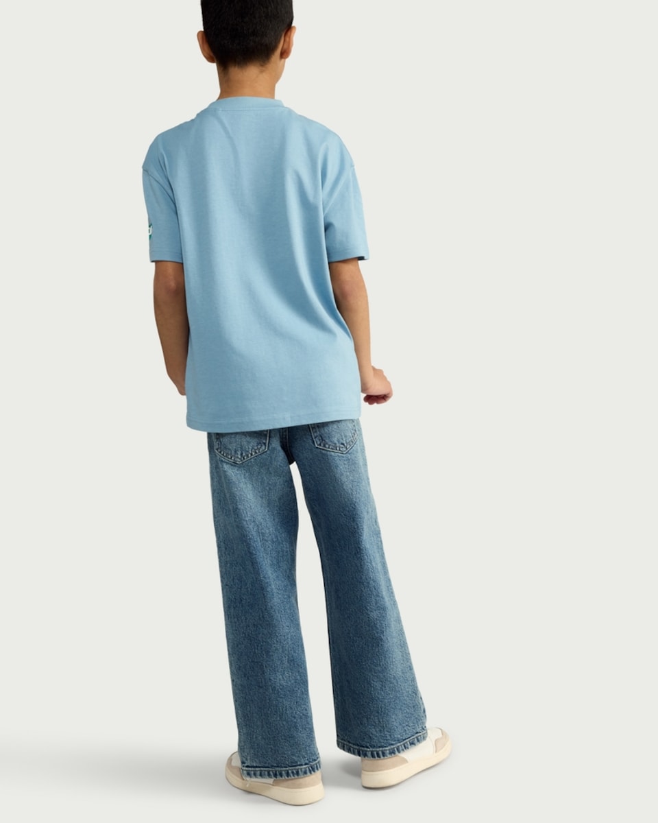 image 1 of Minecraft Pure Cotton Diamond Miner T-Shirt in Blue