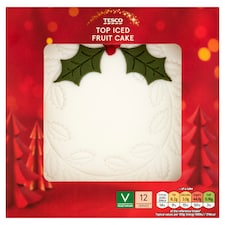 Tesco Top Iced Fruit Cake 907G