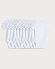 image 1 of F&F Baby 10-Pack Pure Cotton Short Sleeved Bodysuits in White